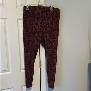 IVY PARK Brown Geometric Leggings